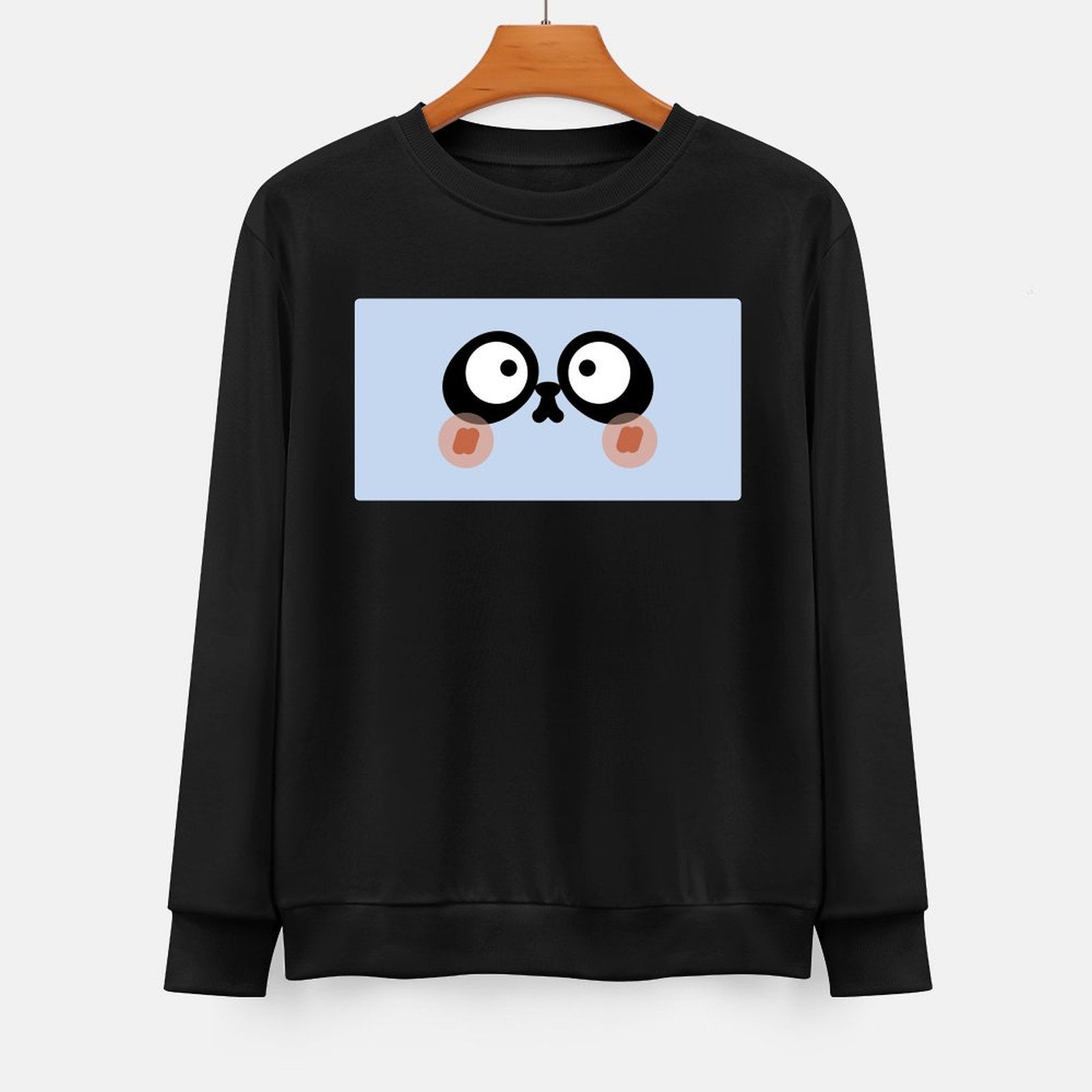 Front Patterned Long Sleeve TopRegular EasyStyle